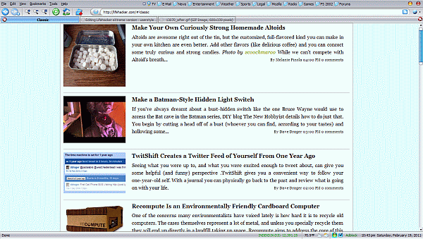 Lifehacker eXtreme version