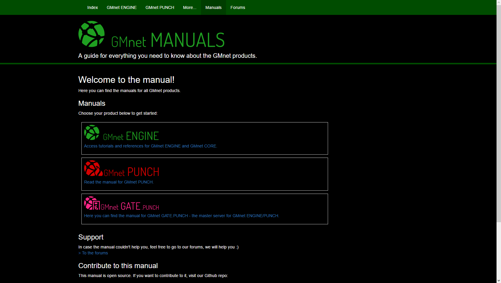 GMnet Engine Dark