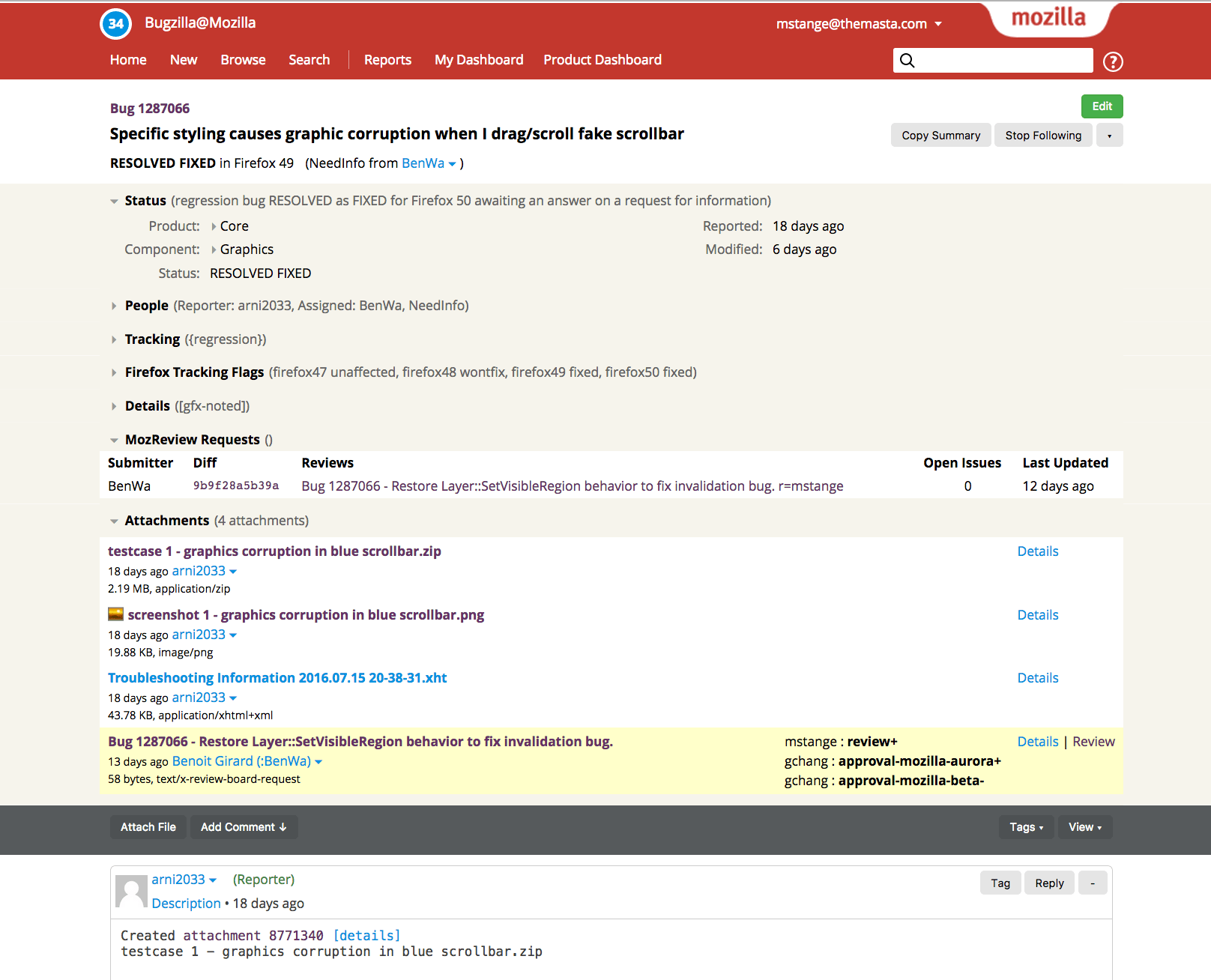 mstange's Bugzilla theme