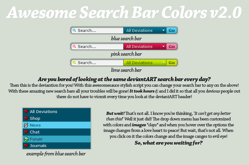 Pink Search Bar