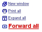 GMail New "Forward All" Feature Hilite