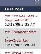 Brewerfan and LambeauLeap: Add "last post" info