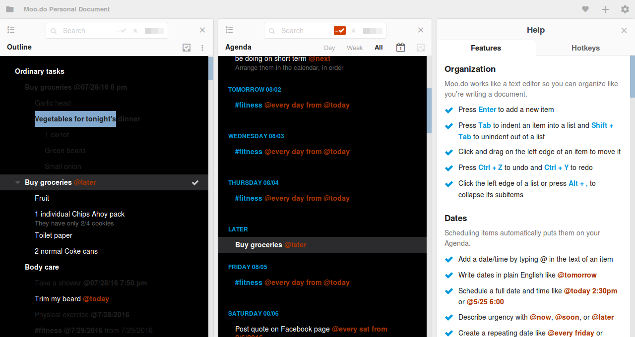 Dark Style for Moo.do