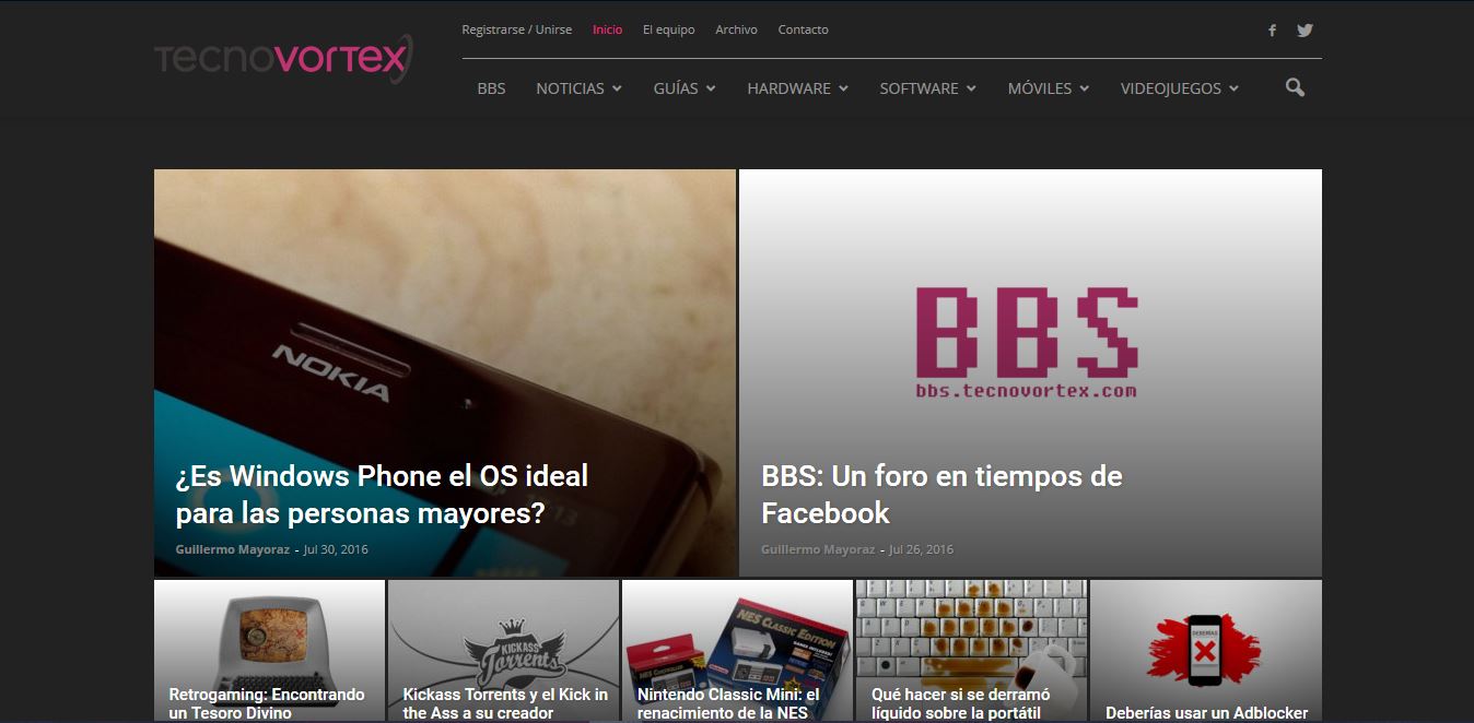 Tecnovortex (Dark theme)