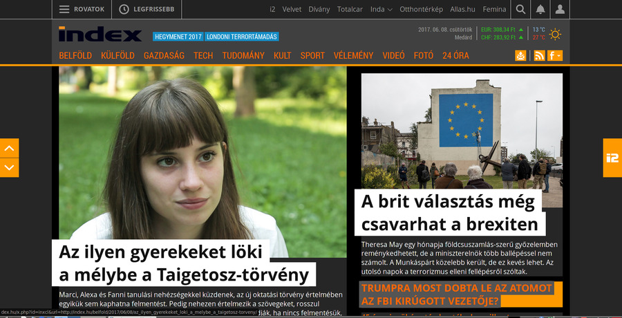 Index - Sötétített oldal