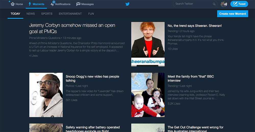 Twitter Dark Wide,Night Mode / with RTL support