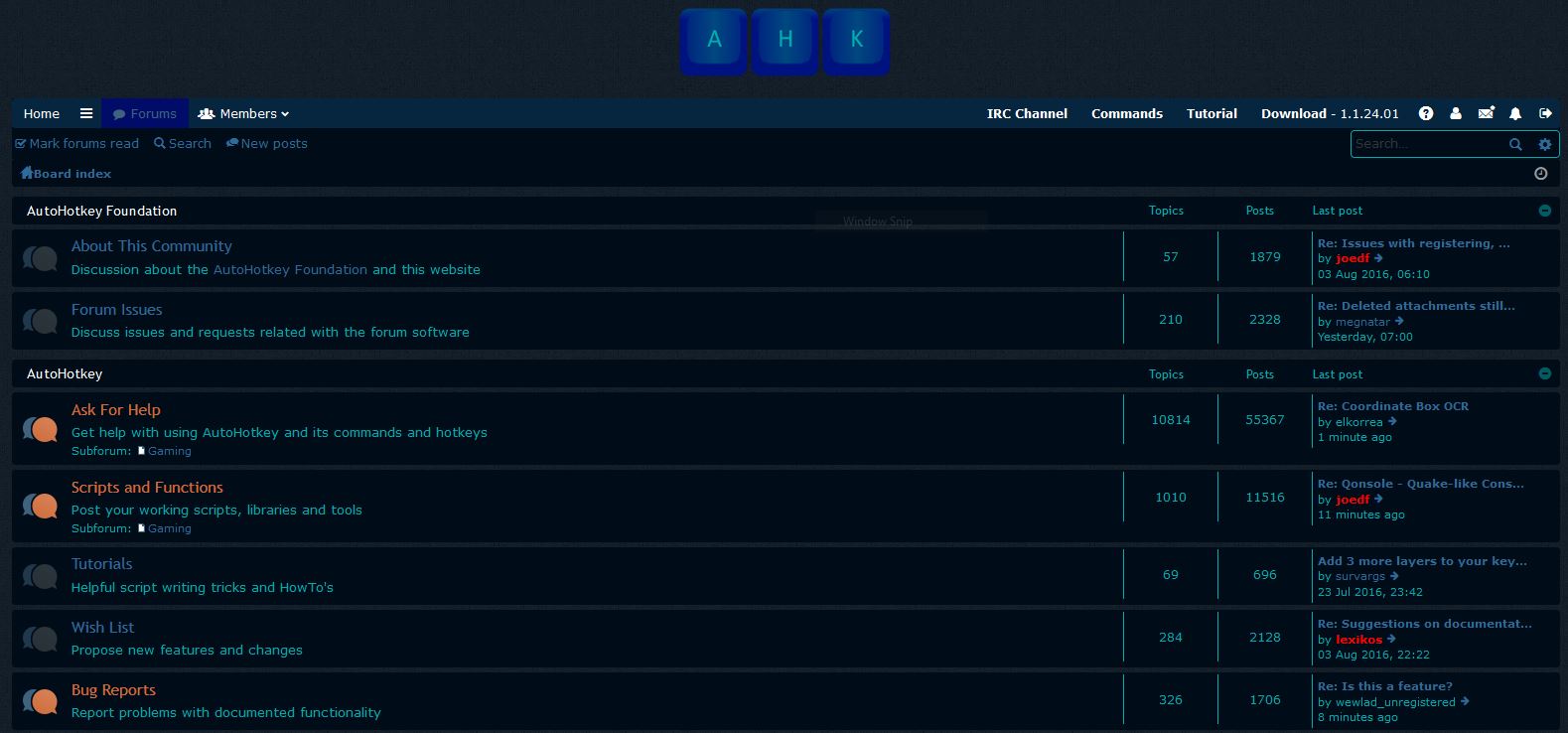 AutoHotKey Dark Blue