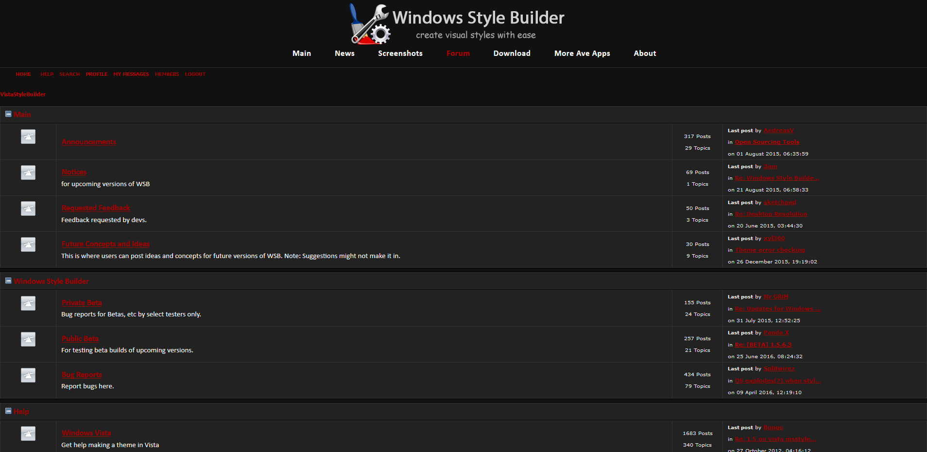 Windows Style Builder
