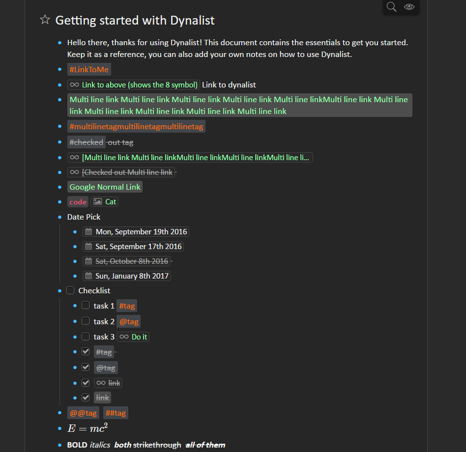 Dynalist Dark v1.4