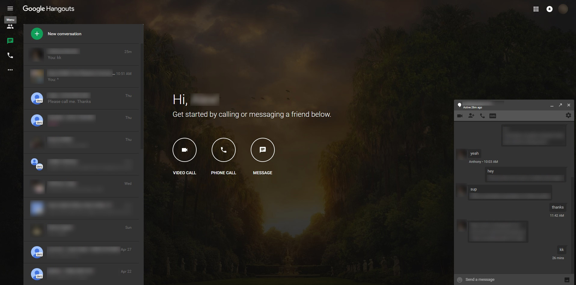Hangouts Dark Theme v2
