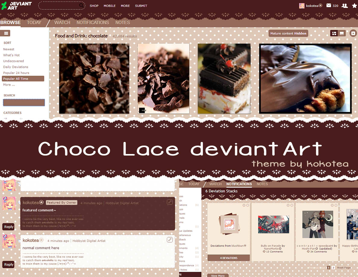 Choco Lace deviantArt (beta)