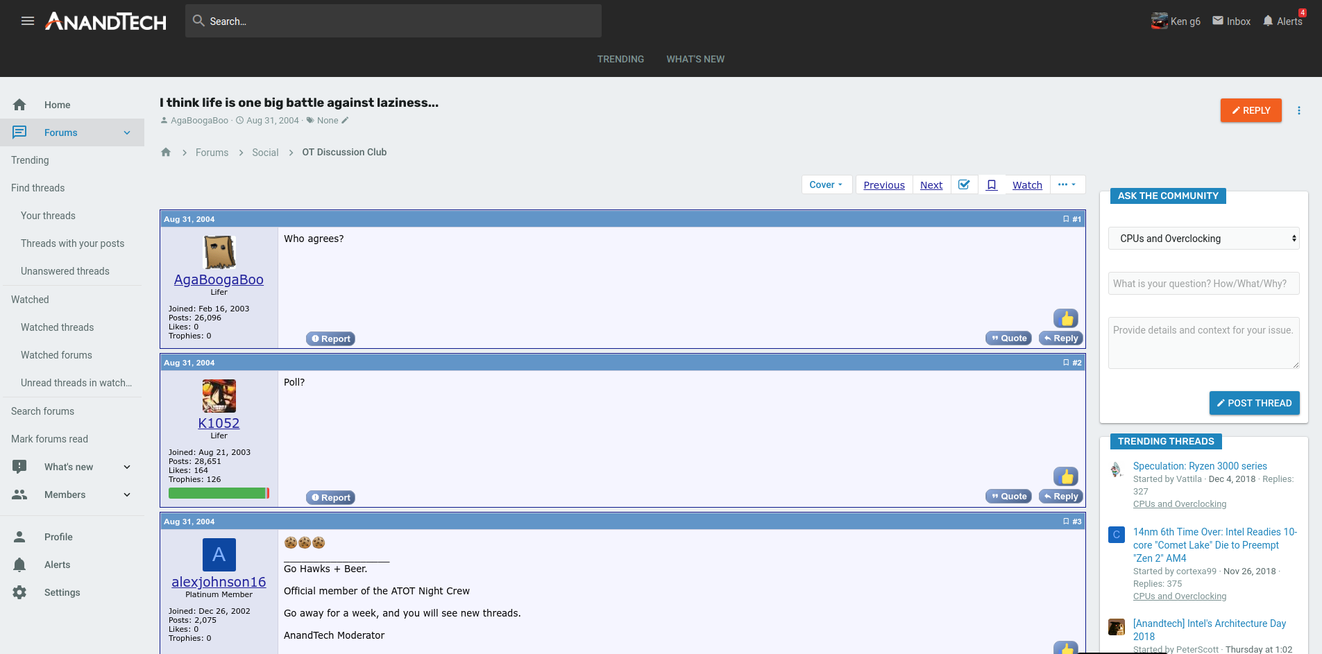 AnandTech Forums vBulletin Style