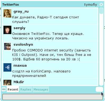 Wider twitterFox window