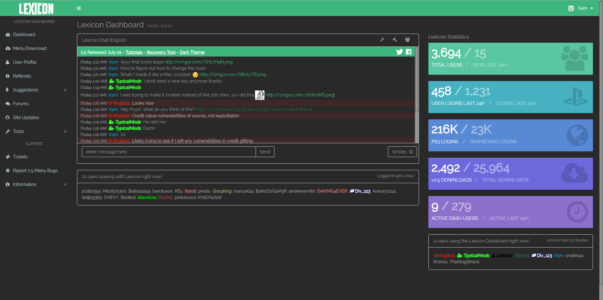Lexicon Dark Theme