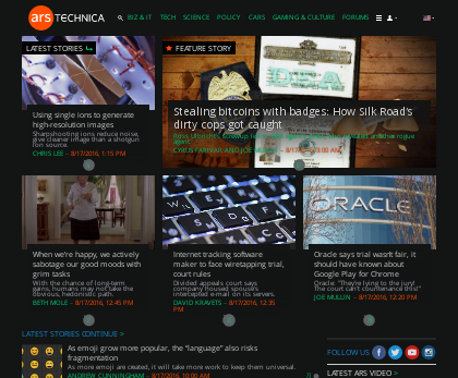 Ars Technica - 2016 Dark Theme Font & Colors fix