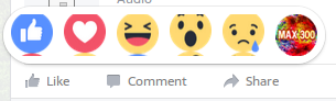 Facebook MAX300 Reaction button