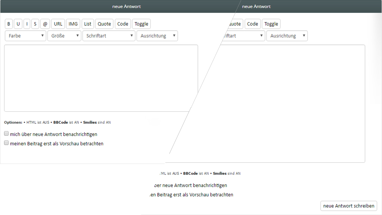 my-exodus.de: Larger forum text field