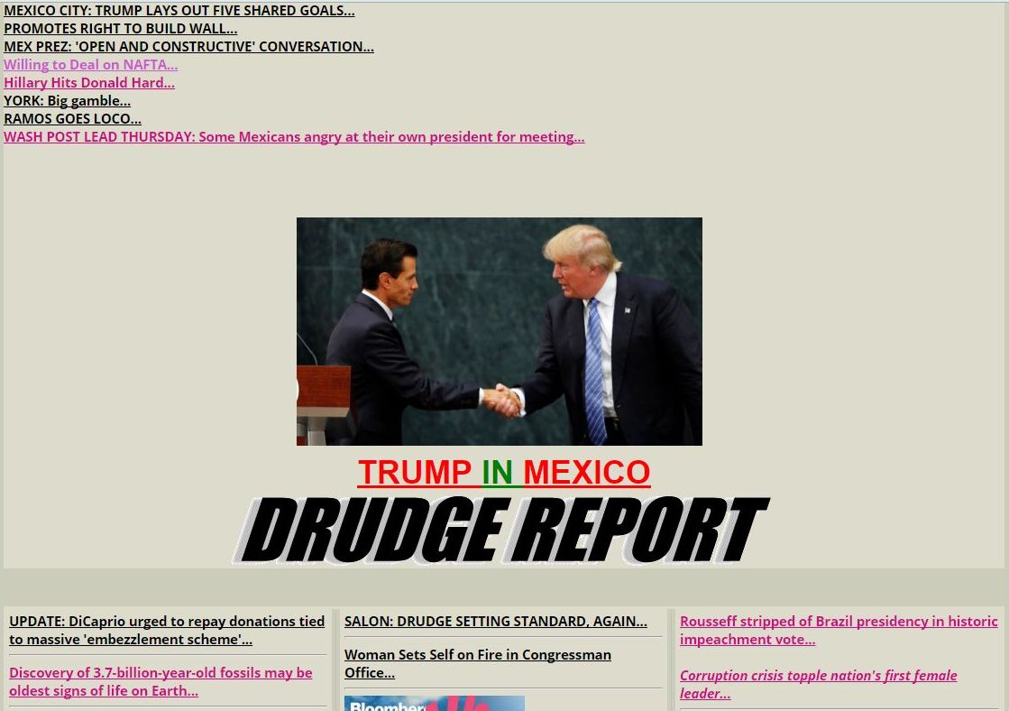 DrudgeReport.com - easy read