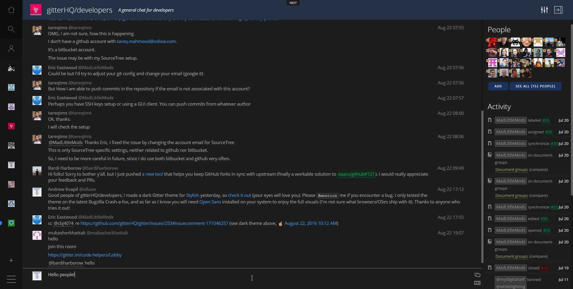 Gitter Dark by viluon
