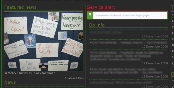 Dark IR intranet (dazzling green)