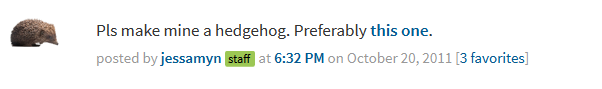 MetaFilter hedgehog comment pointer for Stylish