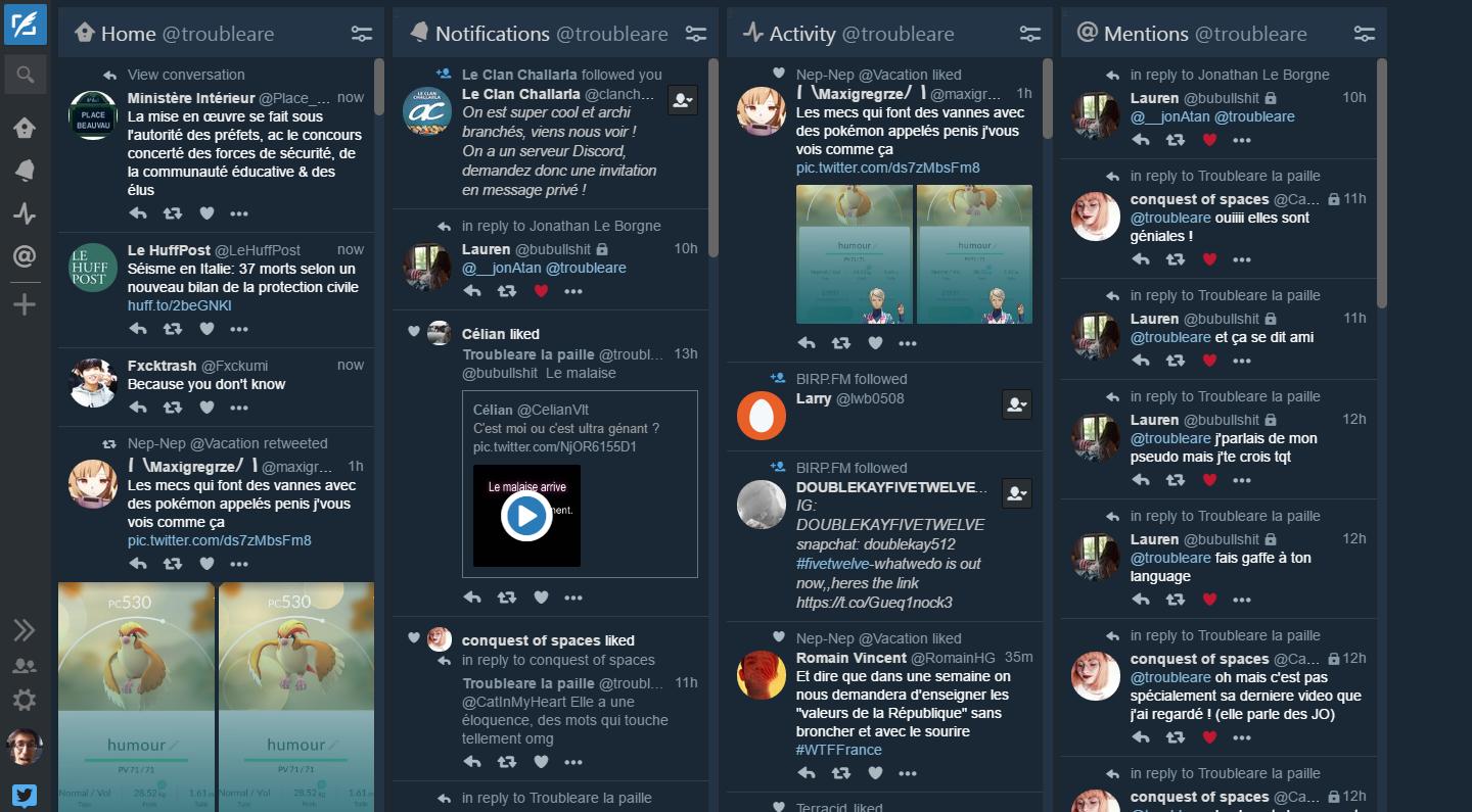 TweetDeck | Night Mode