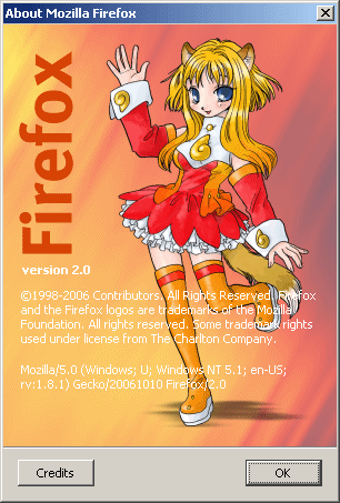 About Firefox: Firefox-ko Edition 2