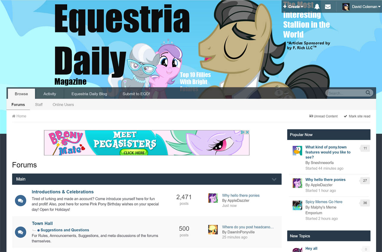 Equestria Daily Forums - Improved