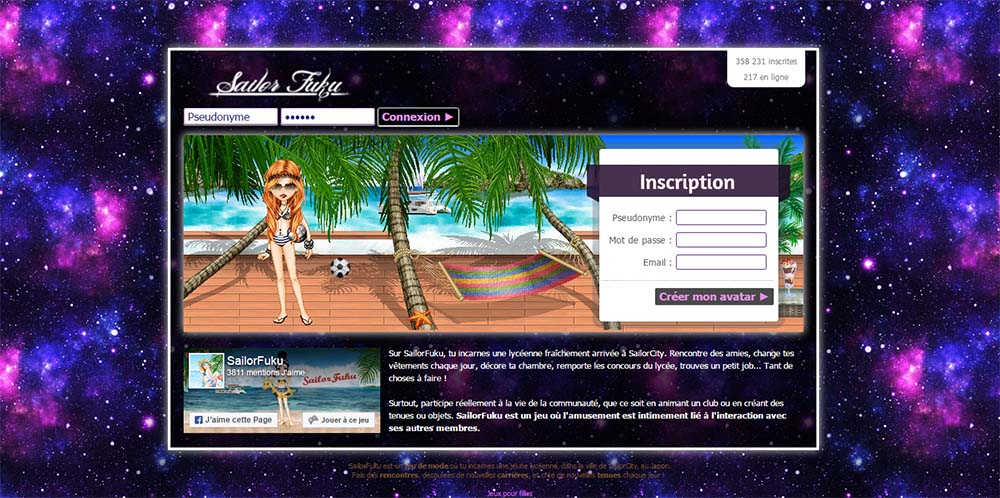 Galaxy Design for Sailor Fuku