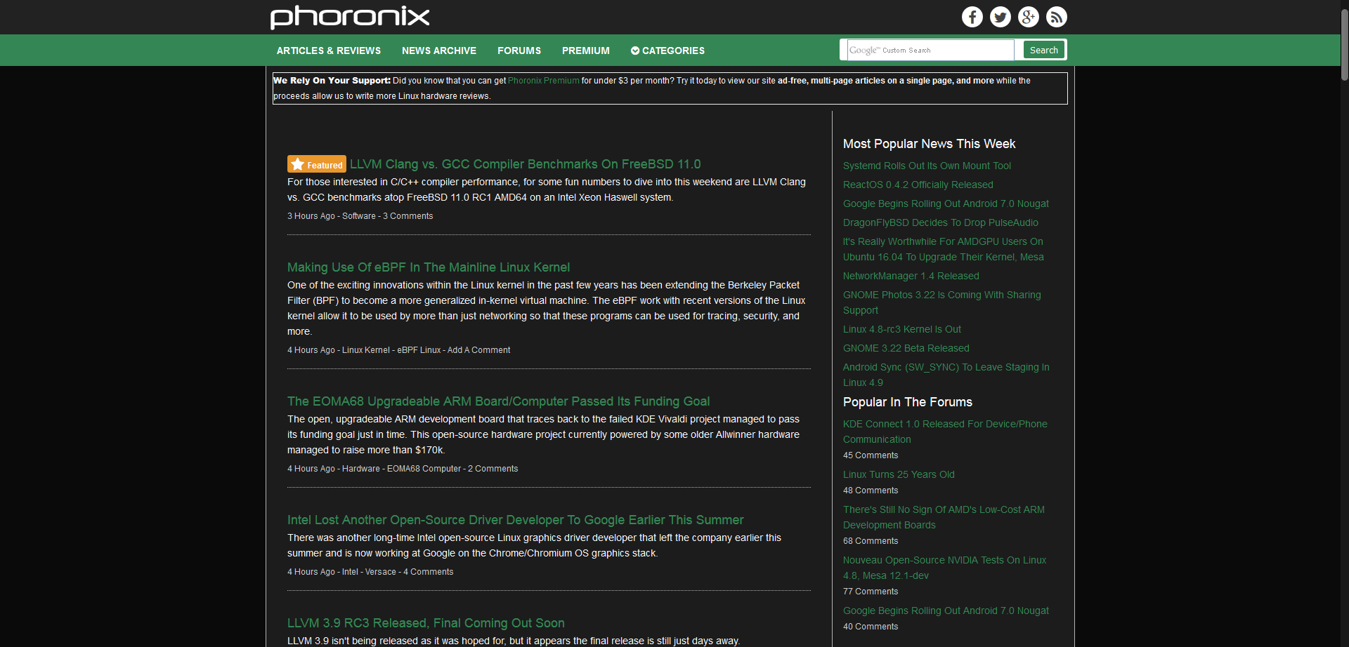 Dark Phoronix