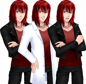 Słodki Flirt - Kastiel z długimi włosami