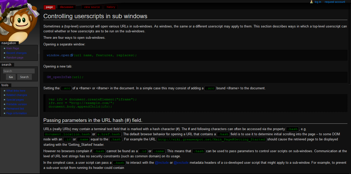 Greasemonkey Dark