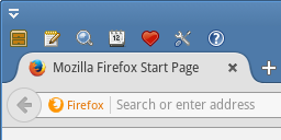 Iconified menubar items for Firefox