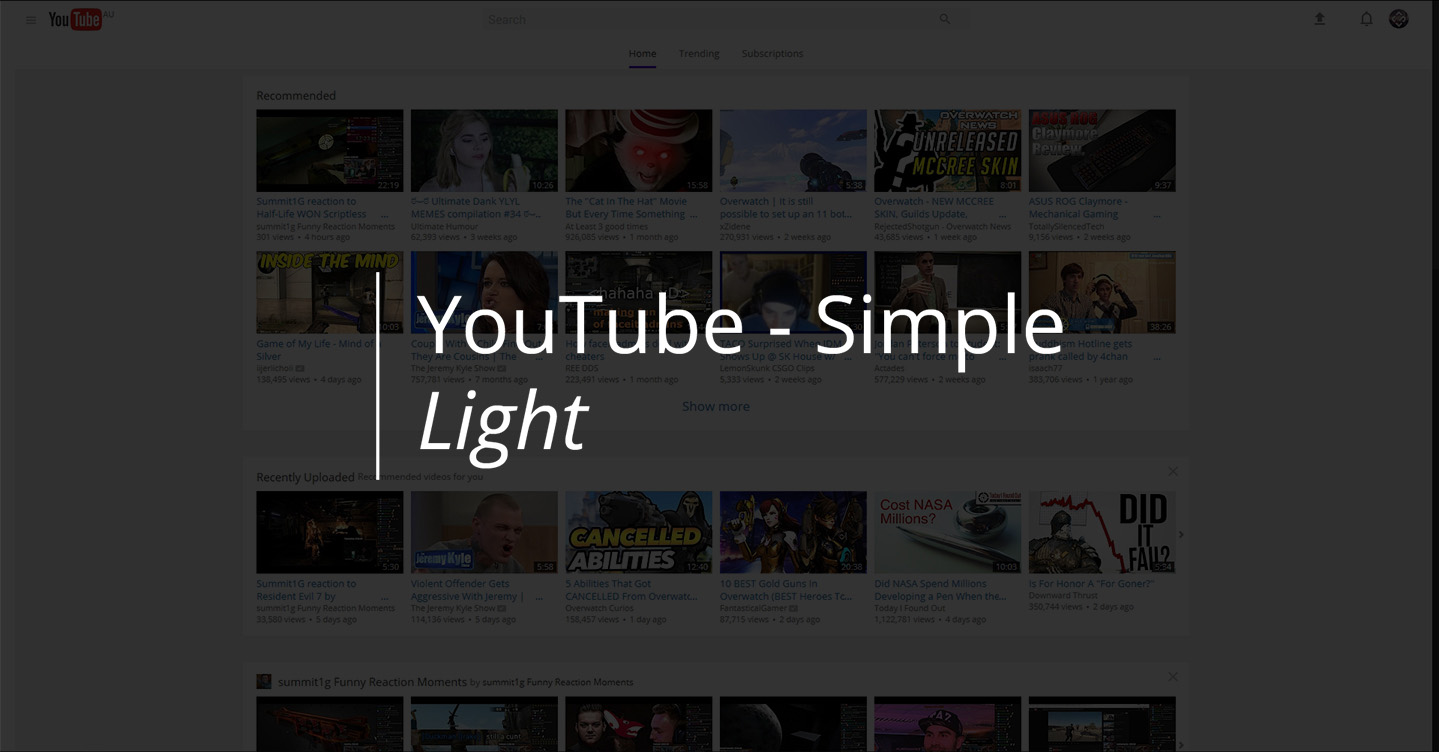 YouTube - Simple (LIGHT)