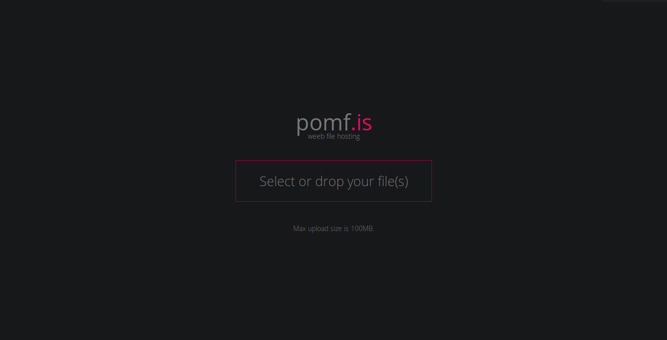 Clean Pomf.is