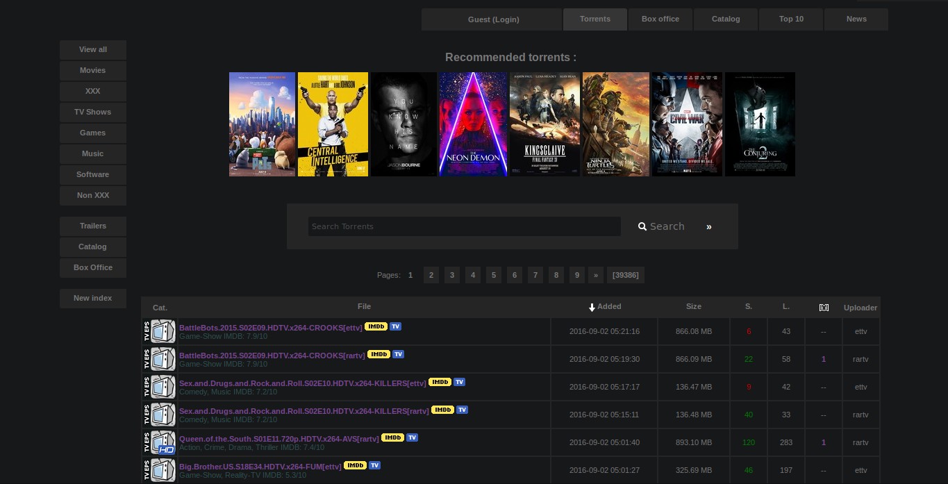 Dark and Clean Rarbg