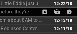 Inbox & Gmail: hide trash button