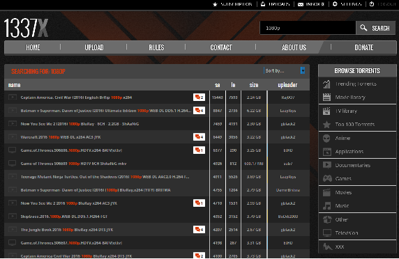 1337x.to - simple dark