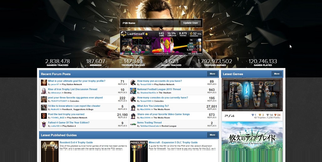 PSNProfiles - No Border Radius
