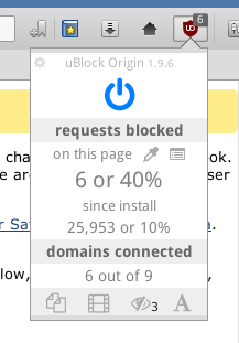 Softer, more compact uBlock Origin popup