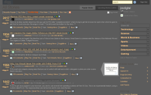 Digg v3 - Dark gray design
