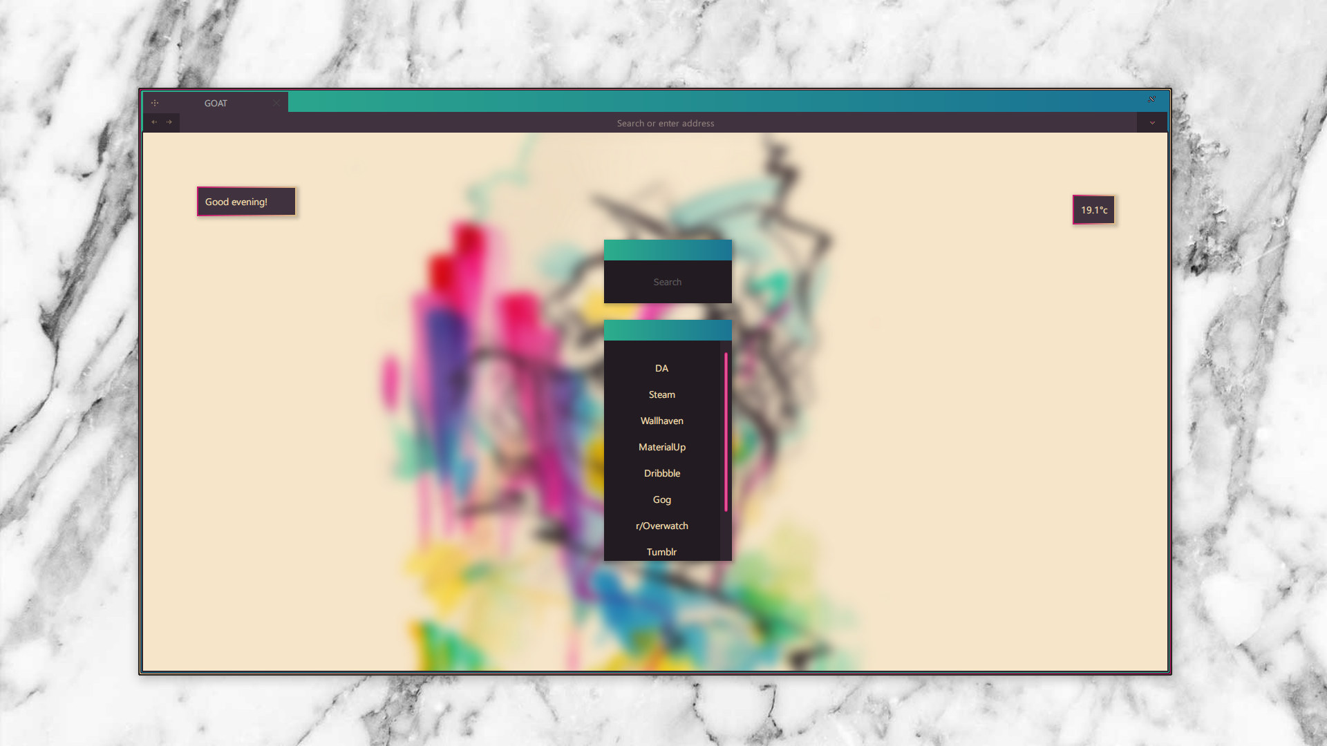 G.O.A.T Firefox Theme