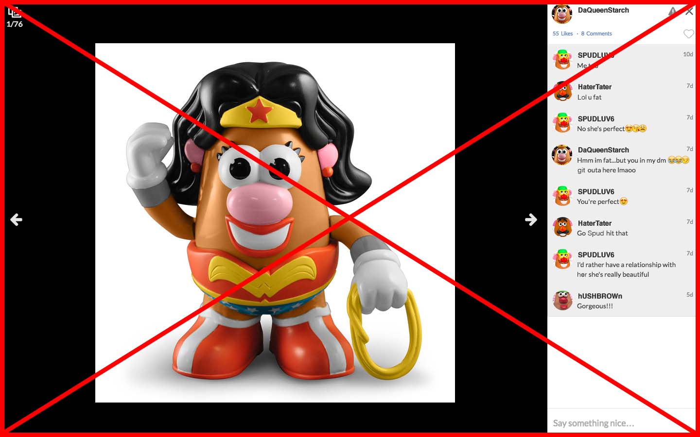 MeetMe - Hide comments