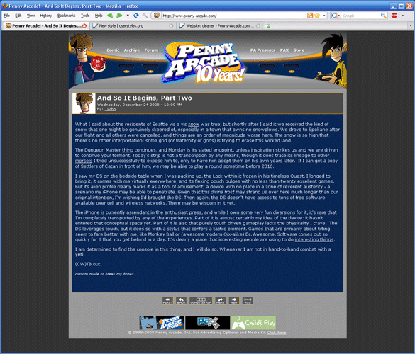 Website: cleaner - Penny-Arcade.com v2.01