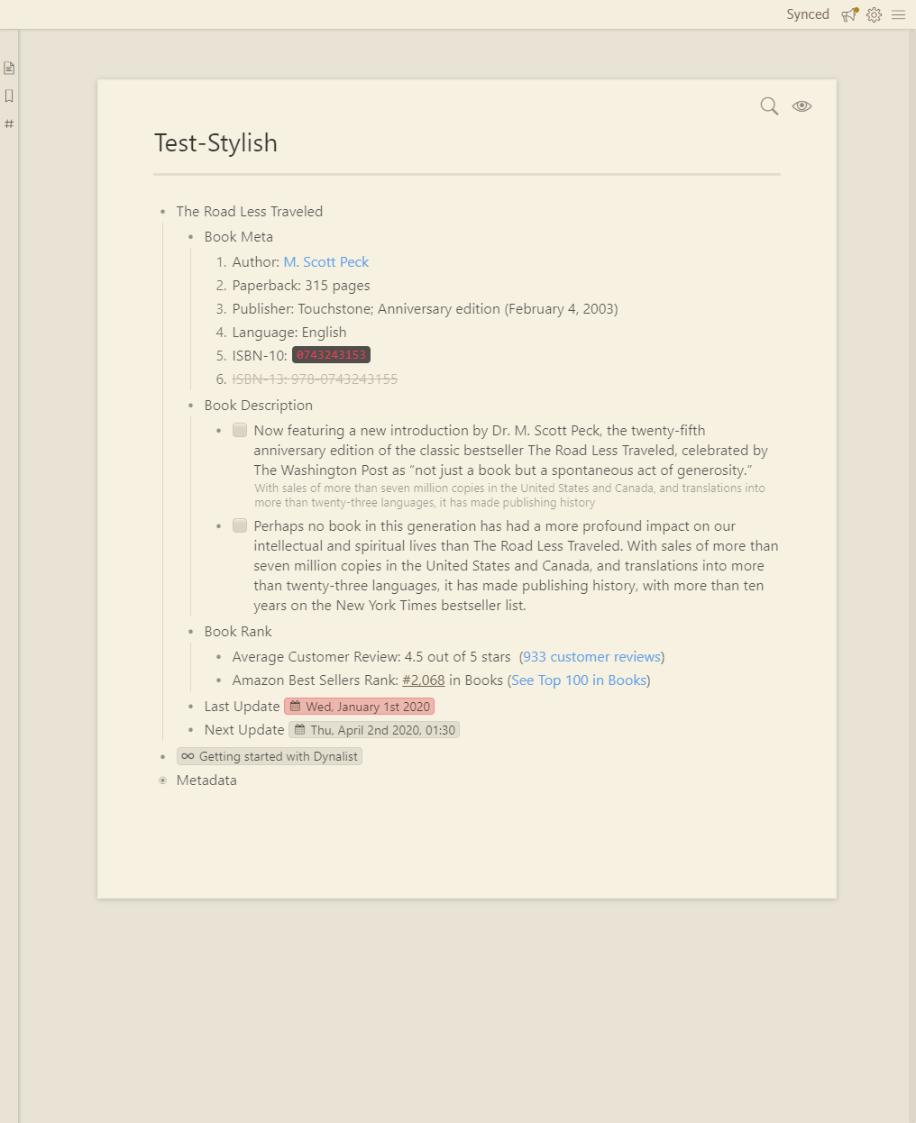 Dynalist Clean - Light