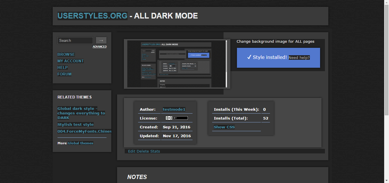ALL Dark mode