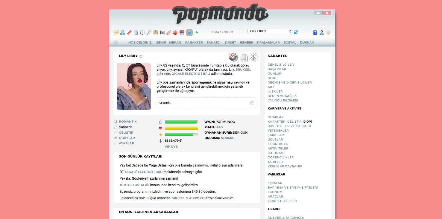 Popmundo V2 Strawberry Cream