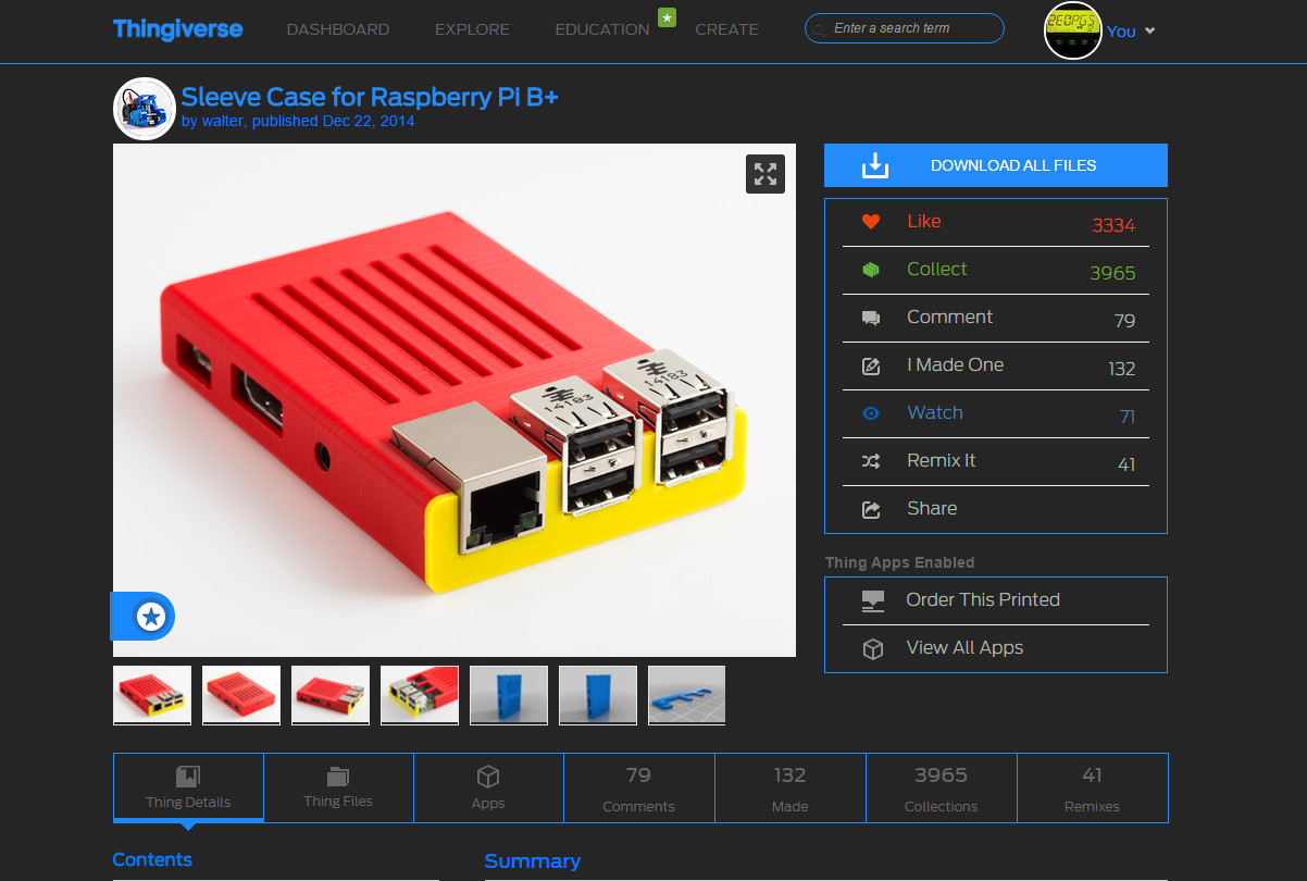 Thingiverse.com Dark