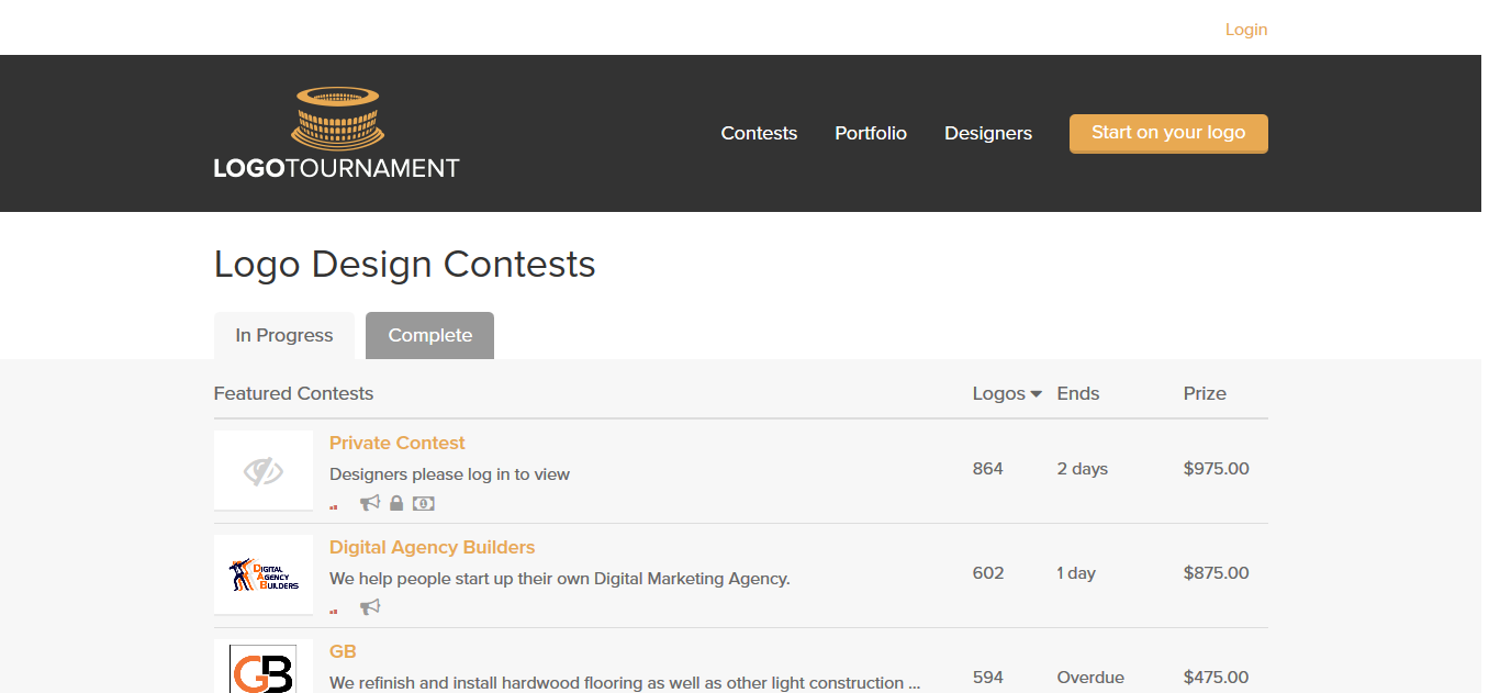 Logotournament "Light" Theme for Designers