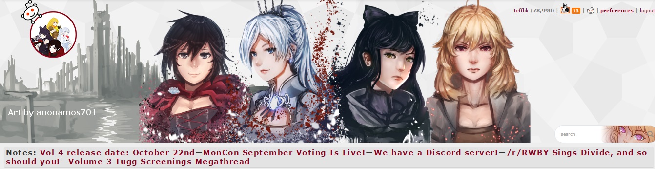 RWBY Volume 4 /r/RWBY Theme